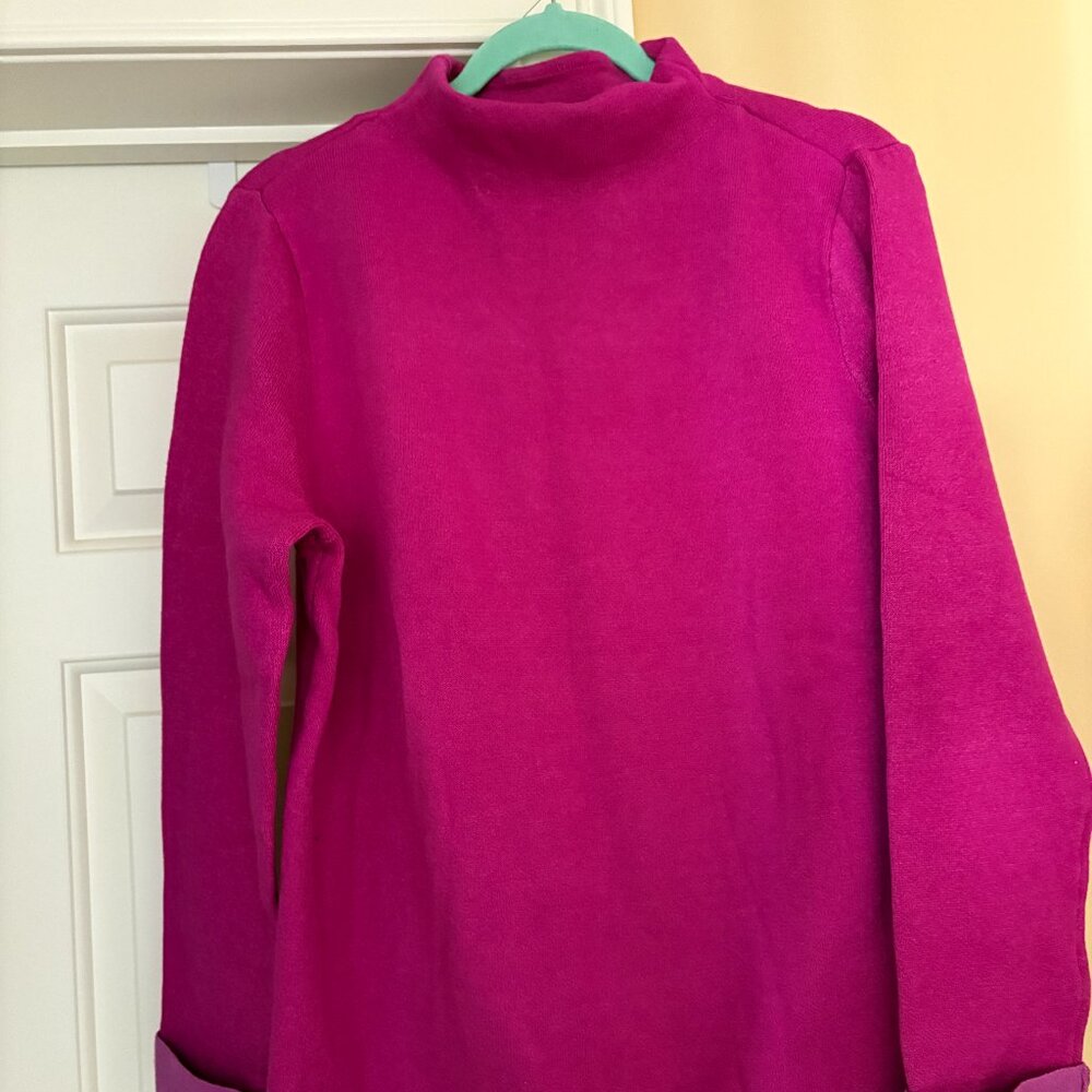 NWOT J. Jill Majestic Funnel-Neck Sweater Sz  M